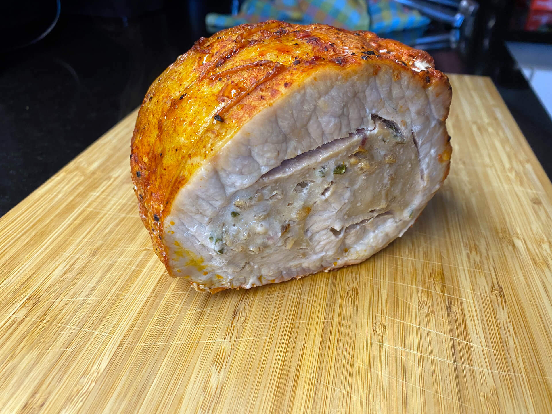 Gefüllter Schweinerückenbraten